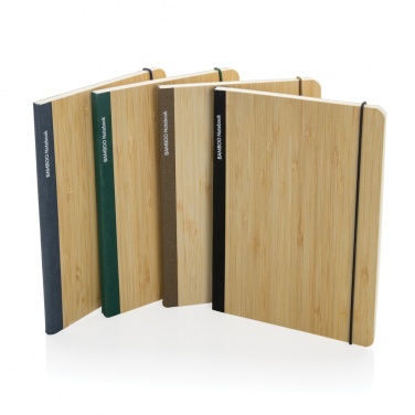 Logo trade promotional merchandise image of: Scribe bamboo A5 Notebook