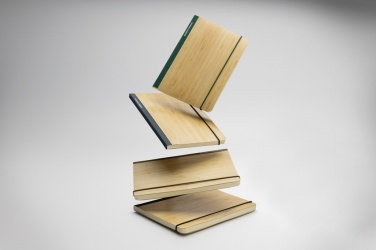 Logo trade business gift photo of: Scribe bamboo A5 Notebook