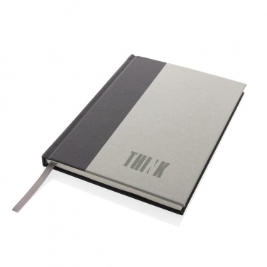 Logo trade promotional products image of: Words GRS certified RPET & Kraft A5 notebook