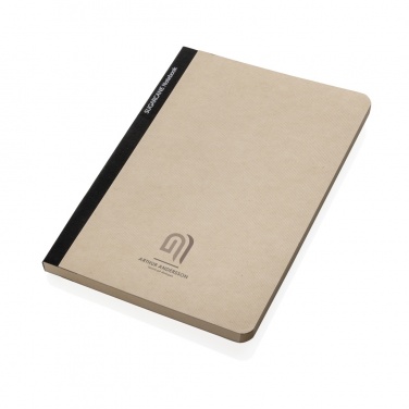 Logo trade promotional giveaways image of: Stylo Sugarcane paper A5 Notebook