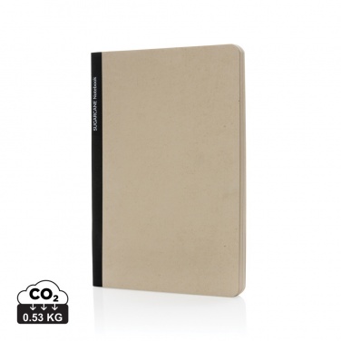 Logo trade promotional products image of: Stylo Sugarcane paper A5 Notebook