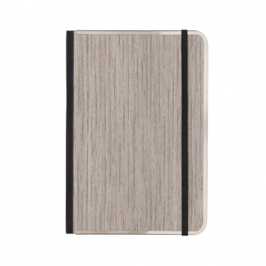 Logo trade promotional gift photo of: Treeline A5 wooden cover deluxe notebook