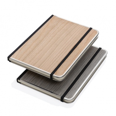 Logo trade corporate gifts image of: Treeline A5 wooden cover deluxe notebook