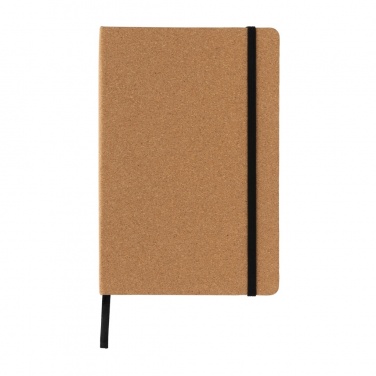 Logo trade corporate gifts picture of: Stoneleaf A5 cork and stonepaper notebook