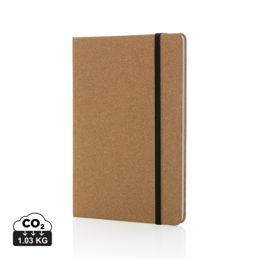 Logotrade promotional item image of: Stoneleaf A5 cork and stonepaper notebook