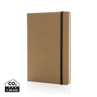 Logotrade business gift image of: Craftstone A5 recycled kraft and stonepaper notebook