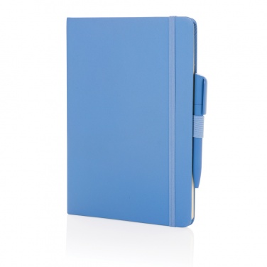 Logotrade promotional product image of: Sam A5 RCS certified bonded leather classic notebook