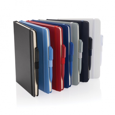 Logo trade business gifts image of: Sam A5 RCS certified bonded leather classic notebook