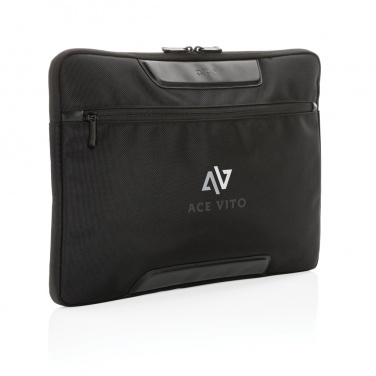 Logo trade promotional items image of: Swiss Peak AWARE™ RPET Voyager 15.6" laptop sleeve