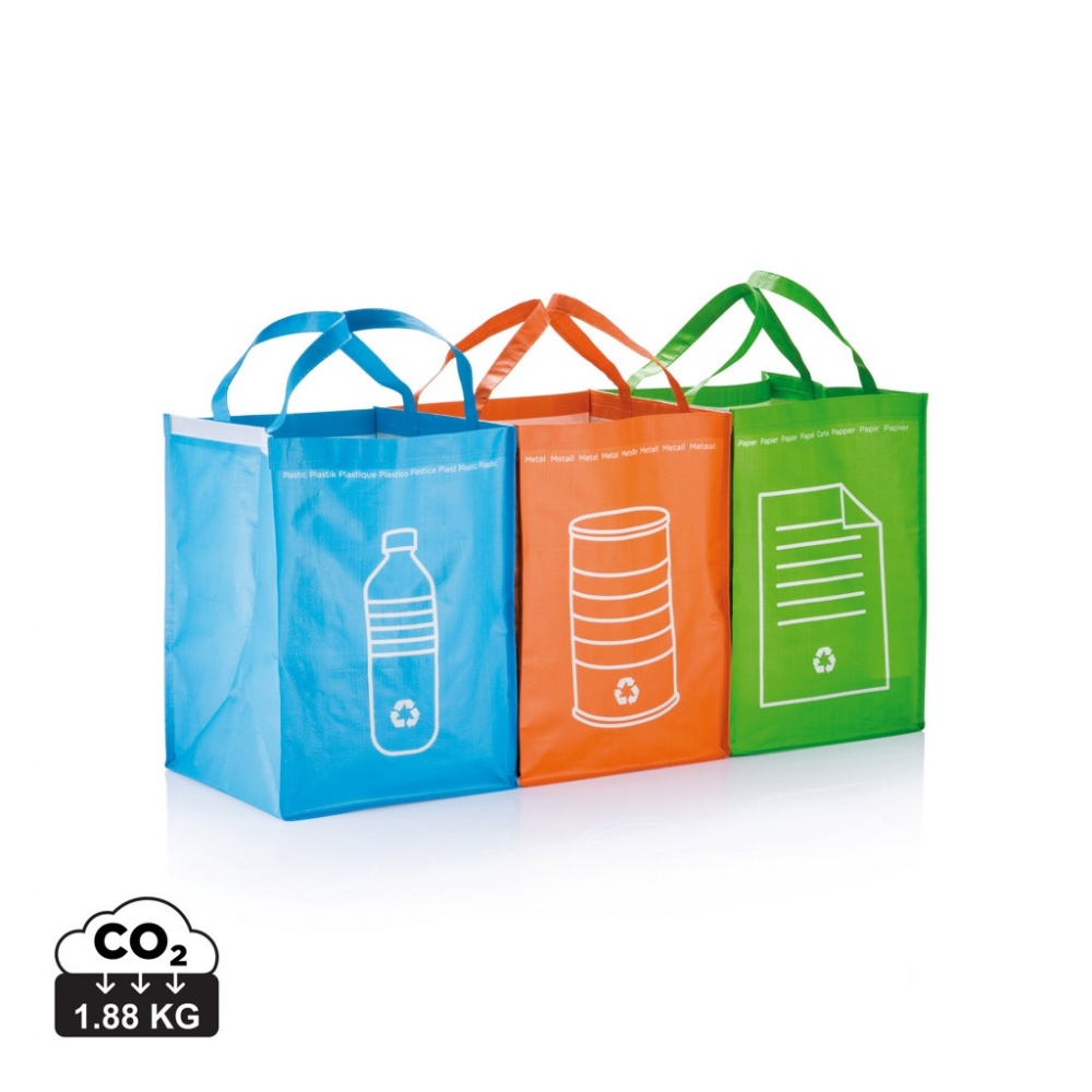 Logotrade advertising products photo of: 3pcs recycle waste bags