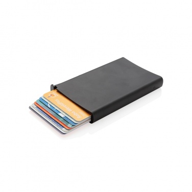 Logo trade business gifts image of: Standard aluminium RFID cardholder