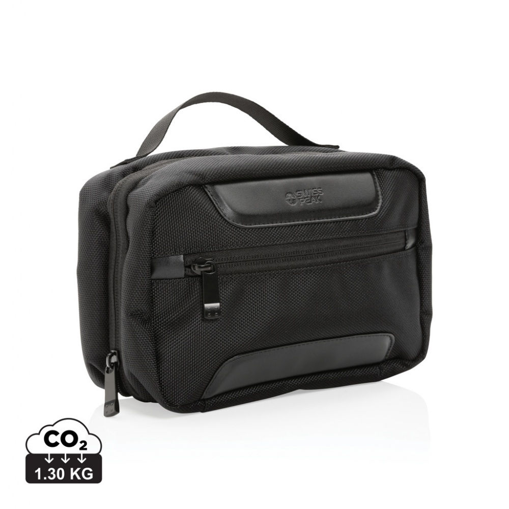 Logo trade promotional product photo of: Swiss Peak AWARE™ RPET Voyager toiletry bag