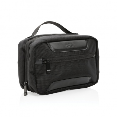 Logotrade advertising products photo of: Swiss Peak AWARE™ RPET Voyager toiletry bag