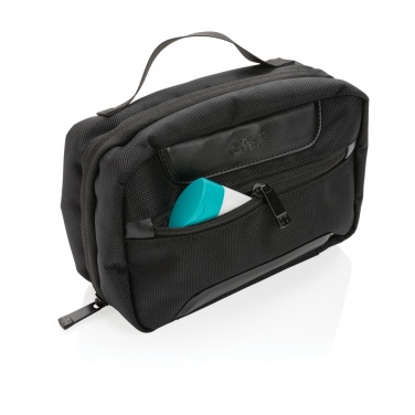 Logo trade promotional merchandise picture of: Swiss Peak AWARE™ RPET Voyager toiletry bag