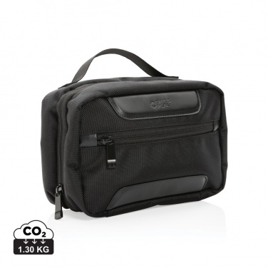 Logotrade business gift image of: Swiss Peak AWARE™ RPET Voyager toiletry bag