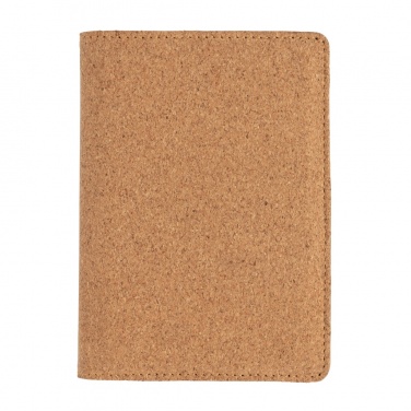 Logo trade business gifts image of: Cork secure RFID passport cover