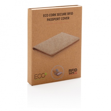 Logo trade promotional merchandise photo of: Cork secure RFID passport cover