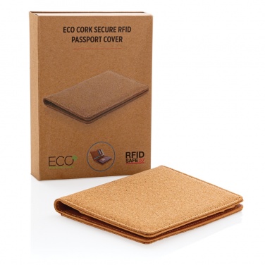 Logo trade promotional merchandise photo of: Cork secure RFID passport cover