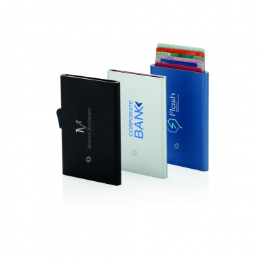 Logo trade business gifts image of: C-Secure aluminium RFID card holder