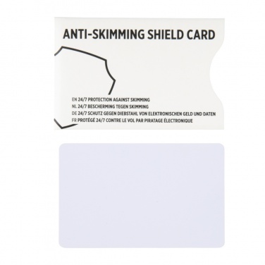 Logo trade promotional gift photo of: Anti-skimming RFID shield card with active jamming chip