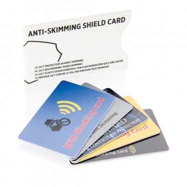 Logotrade promotional giveaway picture of: Anti-skimming RFID shield card with active jamming chip