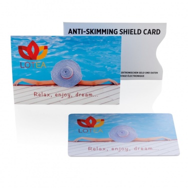 Logo trade promotional products picture of: Anti-skimming RFID shield card with active jamming chip