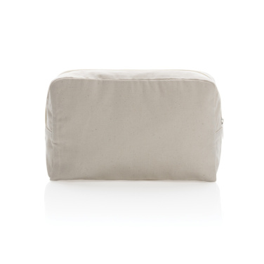 Logo trade corporate gift photo of: Impact Aware™ 285 gsm rcanvas toiletry bag undyed