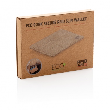 Logo trade promotional product photo of: Cork secure RFID slim wallet