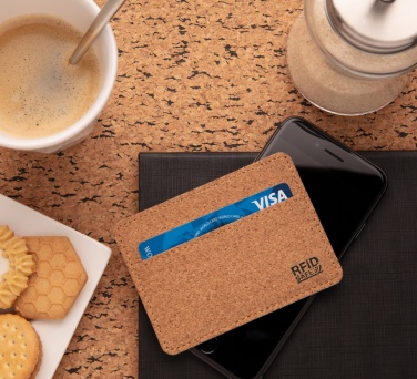 Logotrade corporate gift image of: Cork secure RFID slim wallet