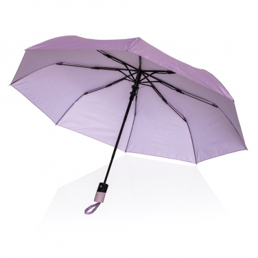 Logo trade promotional merchandise image of: 21" Impact AWARE™ 190T mini auto open umbrella