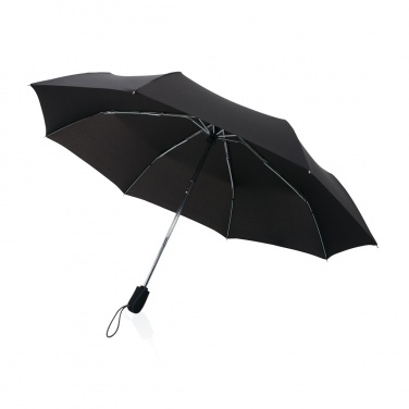 Logo trade promotional items image of: Swiss Peak AWARE™ Traveller 21” automatic umbrella