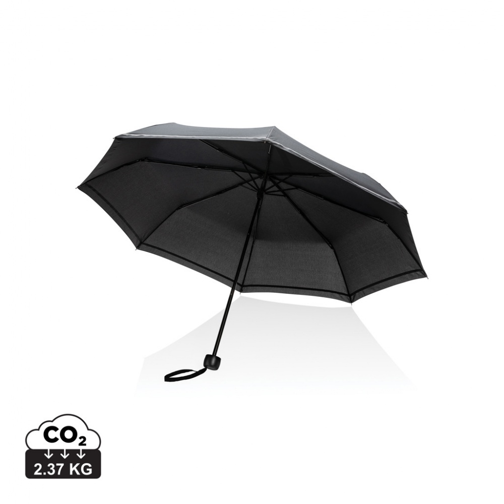 Logotrade promotional product picture of: 20.5"Impact AWARE™ RPET 190T pongee mini reflective umbrella