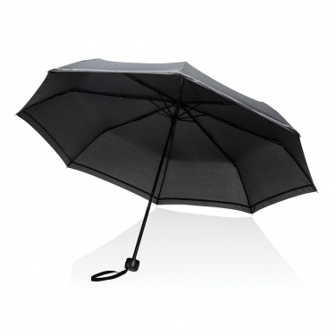 Logotrade promotional giveaway image of: 20.5"Impact AWARE™ RPET 190T pongee mini reflective umbrella