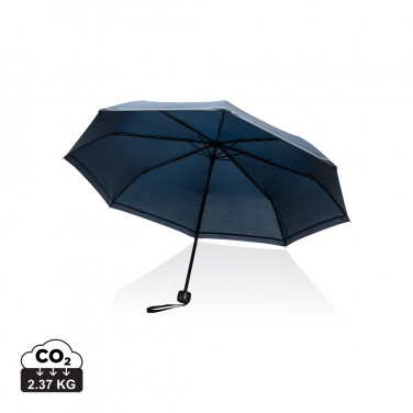 Logo trade advertising product photo of: 20.5"Impact AWARE™ RPET 190T pongee mini reflective umbrella