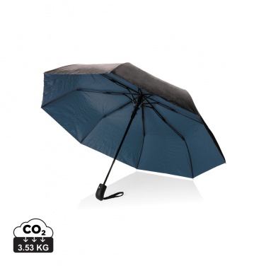 Logo trade promotional gifts image of: 21" Impact AWARE™ RPET 190T Pongee dual colour mini umbrella