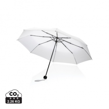 Logo trade promotional gifts image of: 20.5" Impact AWARE™ RPET 190T mini umbrella