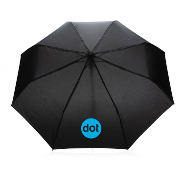 Logo trade corporate gifts image of: 21" Impact AWARE™ RPET 190T mini auto open umbrella