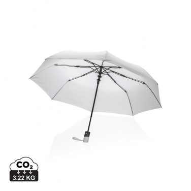 Logo trade promotional product photo of: 21" Impact AWARE™ RPET 190T mini auto open umbrella