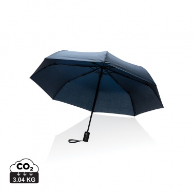 Logo trade promotional gift photo of: 21" Impact AWARE™ RPET 190T auto open/close umbrella