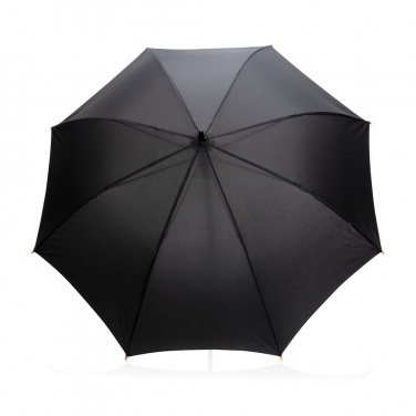 Logo trade promotional gifts image of: 23" Impact AWARE™ RPET 190T auto open bamboo umbrella