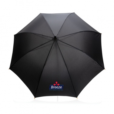 Logotrade promotional giveaways photo of: 23" Impact AWARE™ RPET 190T auto open bamboo umbrella