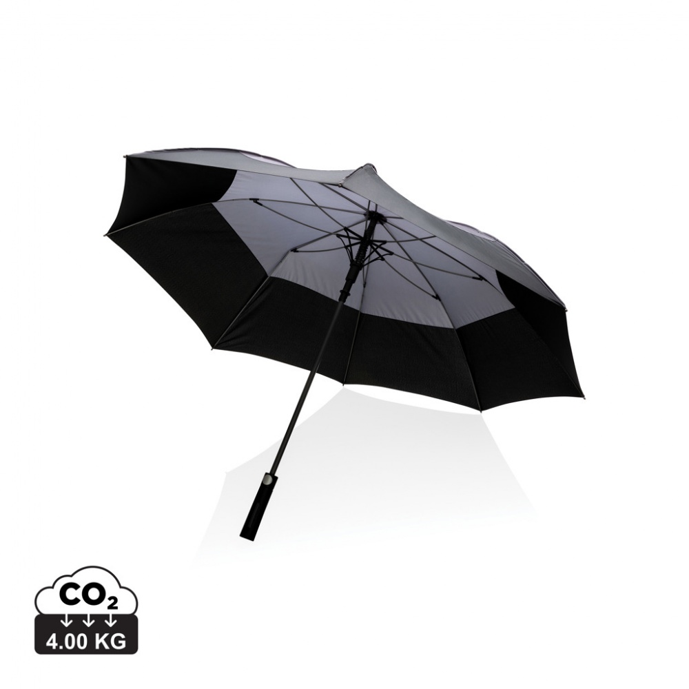 Logotrade promotional giveaway image of: 27" Impact AWARE™ RPET 190T auto open stormproof umbrella