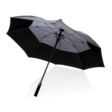 Logo trade promotional gifts image of: 27" Impact AWARE™ RPET 190T auto open stormproof umbrella