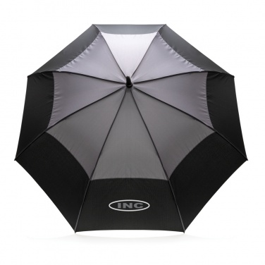 Logotrade promotional item picture of: 27" Impact AWARE™ RPET 190T auto open stormproof umbrella