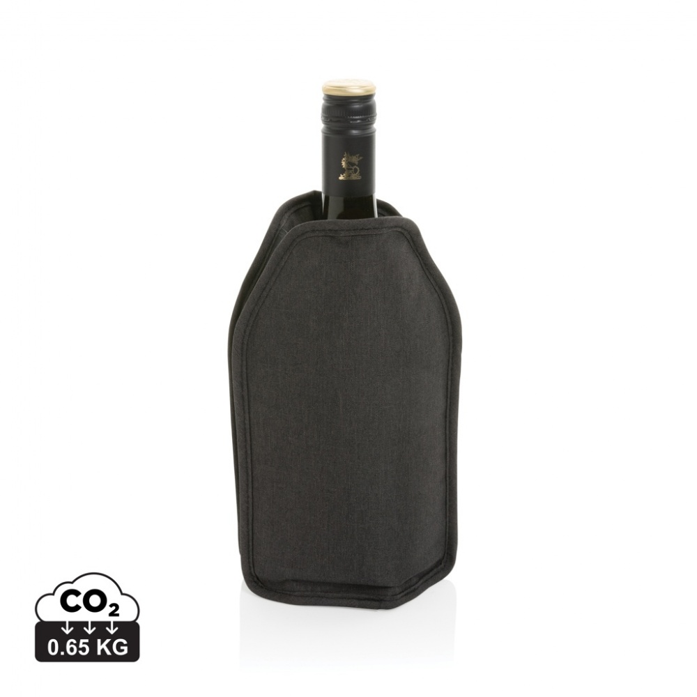 Logo trade corporate gift photo of: Vino AWARE™ RPET wine cooler sleeve