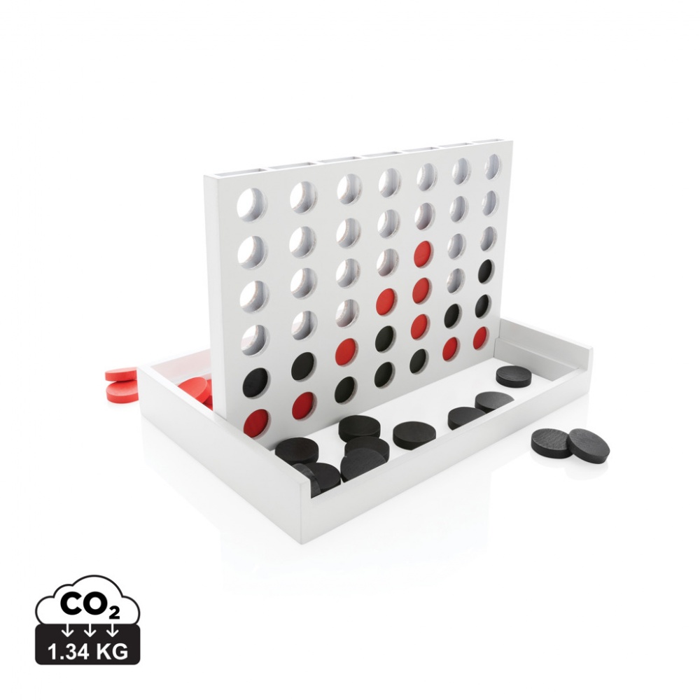 Logo trade promotional products image of: Connect four wooden game