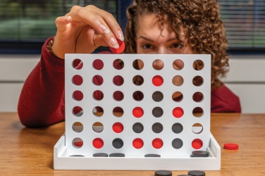 Logo trade advertising products image of: Connect four wooden game