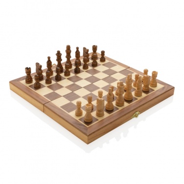 Logotrade advertising product image of: Luxury wooden foldable chess set