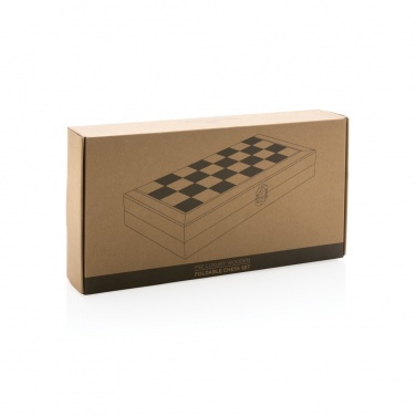 Logotrade promotional product picture of: Luxury wooden foldable chess set