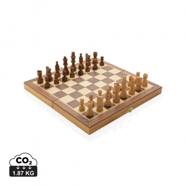 Logotrade promotional giveaway image of: Luxury wooden foldable chess set